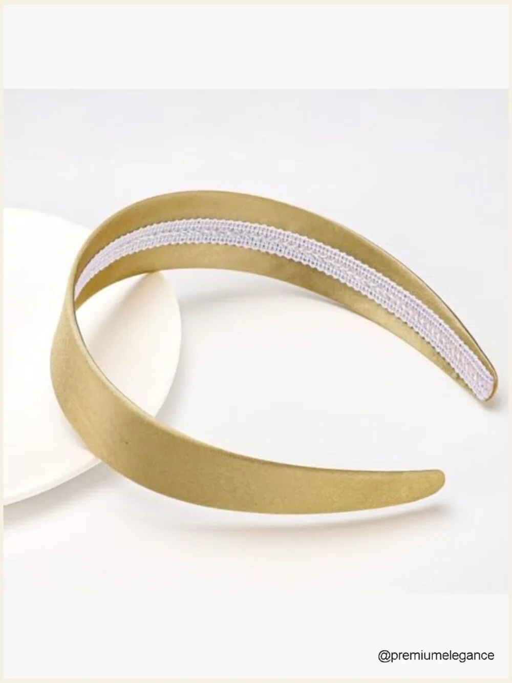 1.6 Inch Wide Silk Satin Non Slip Headband for Women Solid Hair Band Cosplay